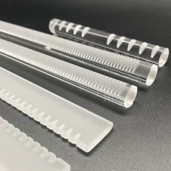 Grooved Rod Quartz Grooved Rod | Precision Machined Fused Silica Rod