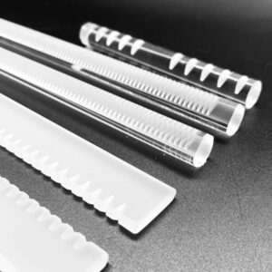 Precision Machined Quartz Grooved Rod