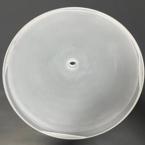 Large Quartz Round Plate with Center Hole