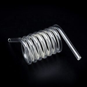 螺旋状の石英チューブ